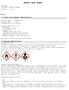 SAFETY DATA SHEET. 1. Product and Company Identification. Product Name : PAINTER S LT Product Code : 1040 Recommended Use: THINNER