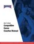 Competitive Dance Coaches Manual