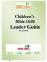 Children s Bible Drill Leader Guide. Revised 2014
