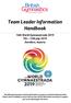 Team Leader Information Handbook 16th World Gymnaestrada th 13th July 2019 Dornbirn, Austria