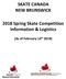 SKATE CANADA NEW BRUNSWICK Spring Skate Competition Information & Logistics