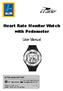 Heart Rate Monitor Watch with Pedometer. User Manual