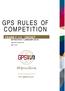 GPS RULES OF COMPETITION