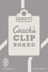 GREY BOARD.  Coach s Clipboard