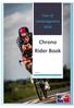 Tour of Cambridgeshire 2018 Chrono Rider Book