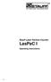 FILTRATION TECHNOLOGY. Stauff Laser Particle Counter. LasPaC I. Operating Instructions V11/07