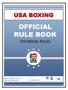 USA BOXING OFFICIAL RULE BOOK