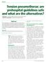This article discusses recent literature. Tension pneumothorax: are prehospital guidelines safe and what are the alternatives? Abstract.