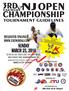 CHAMPIONSHIP 3RD TOURNAMENT GUIDELINES REGISTER ONLINE  SUNDAY MARCH 25, 2018 TAEWOO