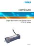 USER'S GUIDE. Digital Barometers with Serial Output PTB210 Series M210669EN-D