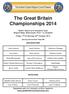 The Great Britain Championships 2014