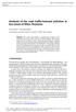 Analysis of the road traffic-induced pollution in two areas of Sibiu, Romania