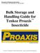 Bulk Storage and Handling Guide for Tenkoz Proaxis Insecticide