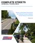 Complete Streets. general guidelines. Report of the Road Commission for Oakland County Complete Streets Review Committee.