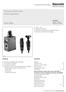 Pressure relief valve, direct operated. Type DBD. Features. Contents. RE Edition: Replaces: