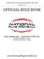 NATIONAL FLAG FOOTBALL RULES Version 3.6 OFFICIAL RULE BOOK