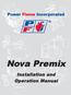 Power Flame Incorporated. Nova Premix. Installation and Operation Manual