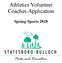 Athletics Volunteer Coaches Application. Spring Sports 2018