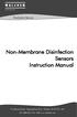 Non-Membrane Disinfection Sensors Instruction Manual