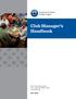Club Manager s Handbook