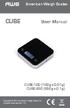CÜBE. User Manual. American Weigh Scales. CUBE-100 (100g x 0.01g) CUBE-650 (650g x 0.1g)