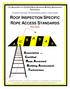 ROOF INSPECTION SPECIFIC ROPE ACCESS STANDARDS