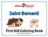 Saint Bernard First Aid Coloring Book