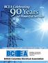 90 Years BCEA Celebrating. of Powerful Service. British Columbia Electrical Association. 90th Anniversary Membership Directory