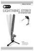 SET-UP INSTRUCTIONS. Includes:» Lightning Strike with Ball Shagger Feeder» 6 Lightning Strike Balls» 6 Volt AC Adapter