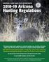 Arizona Hunting Regulations