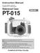 PT-015. Waterproof Case. Instruction Manual. For the digital camera CAMEDIA C-5050ZOOM
