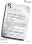 Preferred Drug List. Select Health PerformRx Pharmacy Services Phone Fax