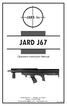 JARD J67. JARD, Inc. Operators Instruction Manual