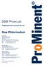 ProMinent Price List. Gas Chlorination. ProMinent Fluid Controls Pty Ltd