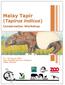 Malay Tapir Conservation Workshop