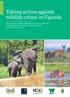 Taking action against wildlife crime in Uganda