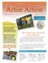 S U M M E R Acton Action. Volume 58 Issue 17 August 12, Save the Date! Fall Series #2