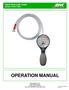 OPERATION MANUAL. Hand Held Leak Tester Model # ZUTR-10002