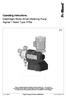 Operating instructions Diaphragm Motor-driven Metering Pump Sigma/ 1 Basic Type S1Ba