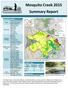 Mosquito Creek 2015 Summary Report