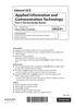 Applied Information and Communication Technology