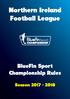 Northern Ireland Football League. BlueFin Sport Championship Rules