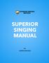SUPERIOR SINGING MANUAL