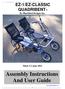 Assembly Instructions And User Guide