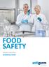 FOOD SAFETY PRODUCT PORTFOLIO DISINFECTANT