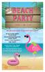 BEACH PARTY. June 7-11, at Brookside Equestrian Park. FEI APPROVED Flamingo Enthusiasts International