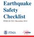 Earthquake Safety Checklist. FEMA B-526 / December 2014