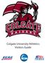 Colgate University Athletics Visitors Guide