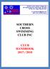SOUTHERN CROSS SWIMMING CLUB INC CLUB HANDBOOK 2017 / 2018