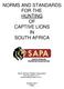 NORMS AND STANDARDS FOR THE HUNTING OF CAPTIVE LIONS IN SOUTH AFRICA